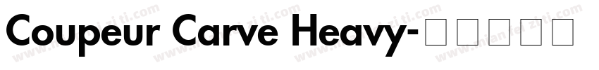 Coupeur Carve Heavy字体转换
